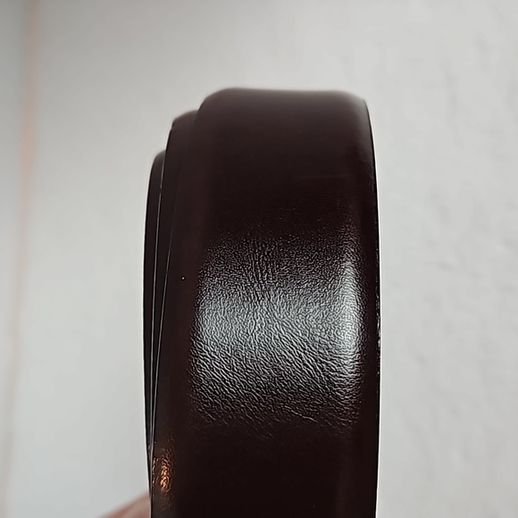 Joseph Abboud | Men's Brown Leather Handcrafted in Italy  Gun Metal Buckle 54 - Picture 4 of 9